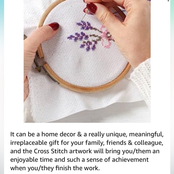 ✨NEW✨ Owl heart Cross Stitch Embroidery Kit - Picture 5 of 10